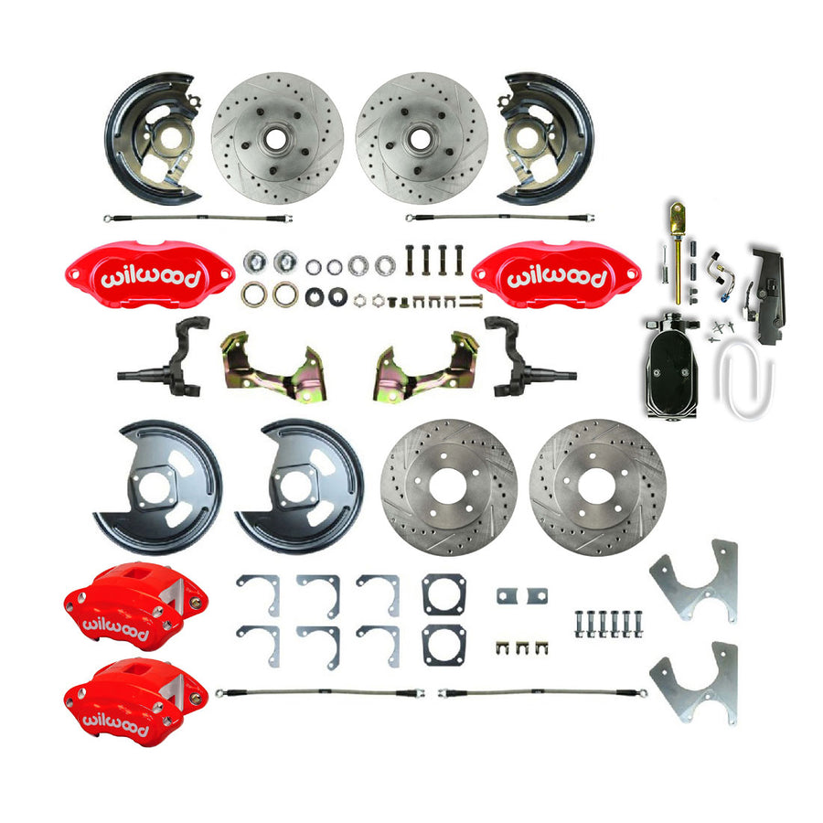 The Right Stuff 1968-1974 GM F/X-Body, Performance Series, 4-Wheel Disc Brake Conversion Kit - (AFXSD25CZY)