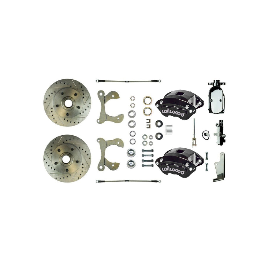 The Right Stuff 1955-64 Chevrolet Bel Air/Impala, 4-Wheel Manual Disc Brake Conversion Kit - (FSC56SDCSX)