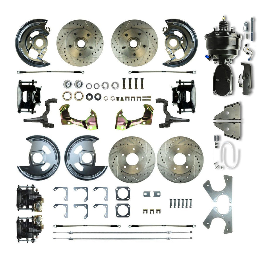 The Right Stuff 1964-72 GM A-Body, Power 8" Booster, 4-Wheel Disc Brake Conversion - AFXDC41CSY - (AFXDC41CSY)