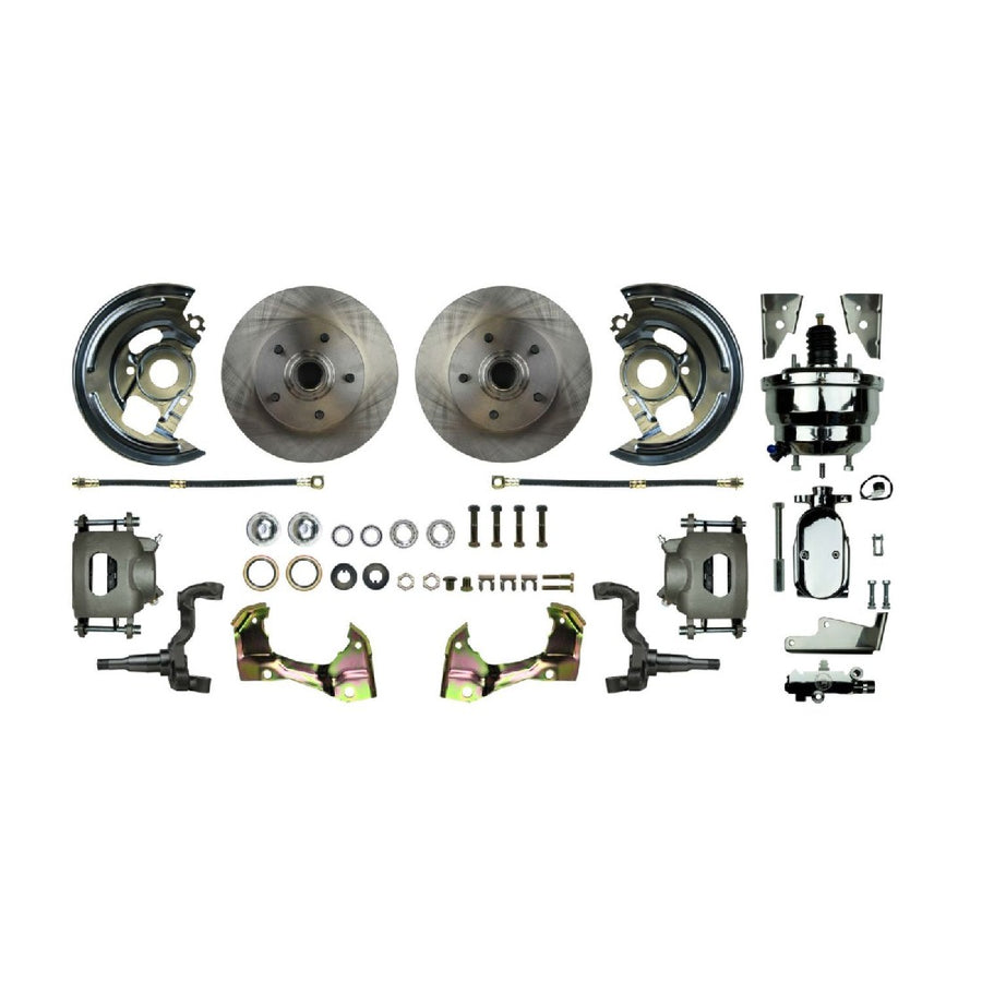 The Right Stuff 1964-1972 Chevelle/GM A-Body Front Power, 9" Booster, Disc Brake Conversion Kit - (AFXDC01CX)
