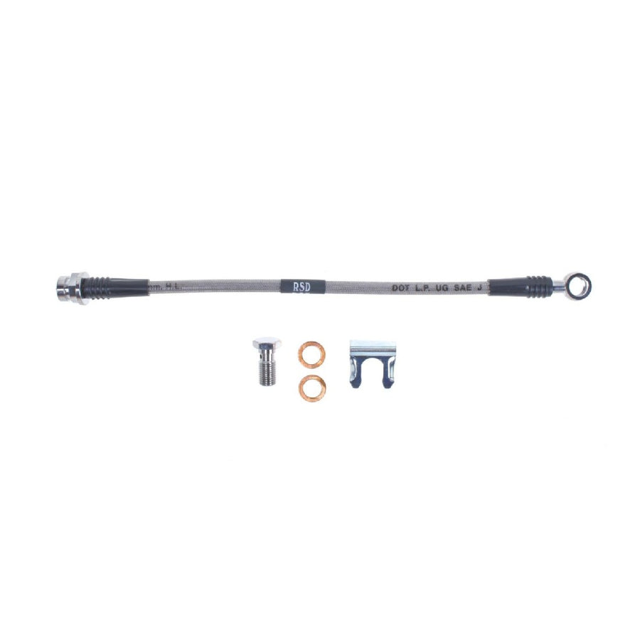 The Right Stuff 1968-72 GM A-Body, Braided Stainless Steel Front Disc Brake Flex Hoses - (FH20S)