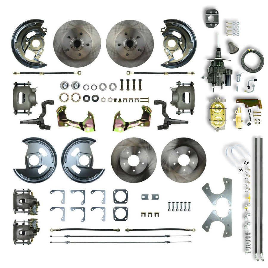 The Right Stuff 1964-72 GM A-Body, Hydraulic Brake Assist, 4-Wheel Disc Brake Conversion - AFXHB41C - (AFXHB41C)