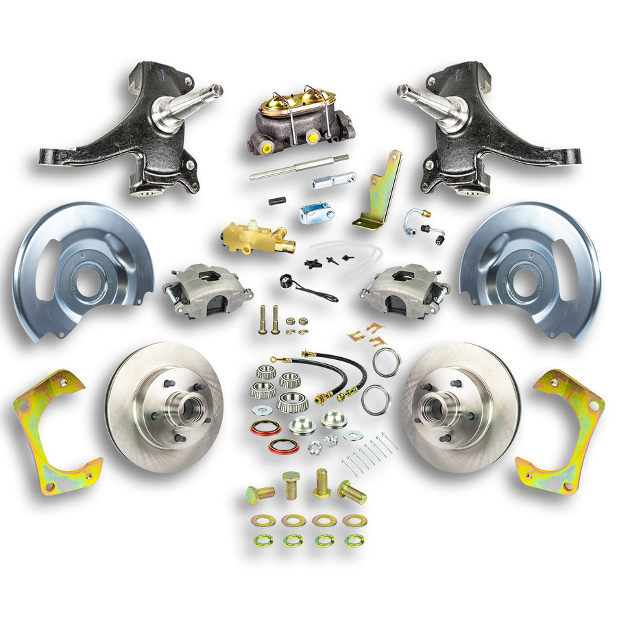 The Right Stuff 60-62 GM Truck & Suburban, 2" Drop, Manual Front Disc Brake Conversion Kit - (TSD6015D)