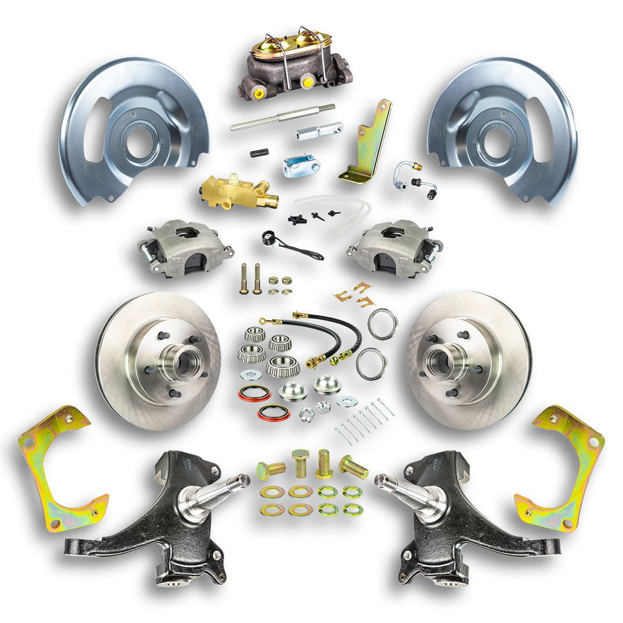 The Right Stuff 63-70 GM Truck & Suburban, 2" Drop, Manual Front Disc Brake Conversion Kit - (TSD6315D)