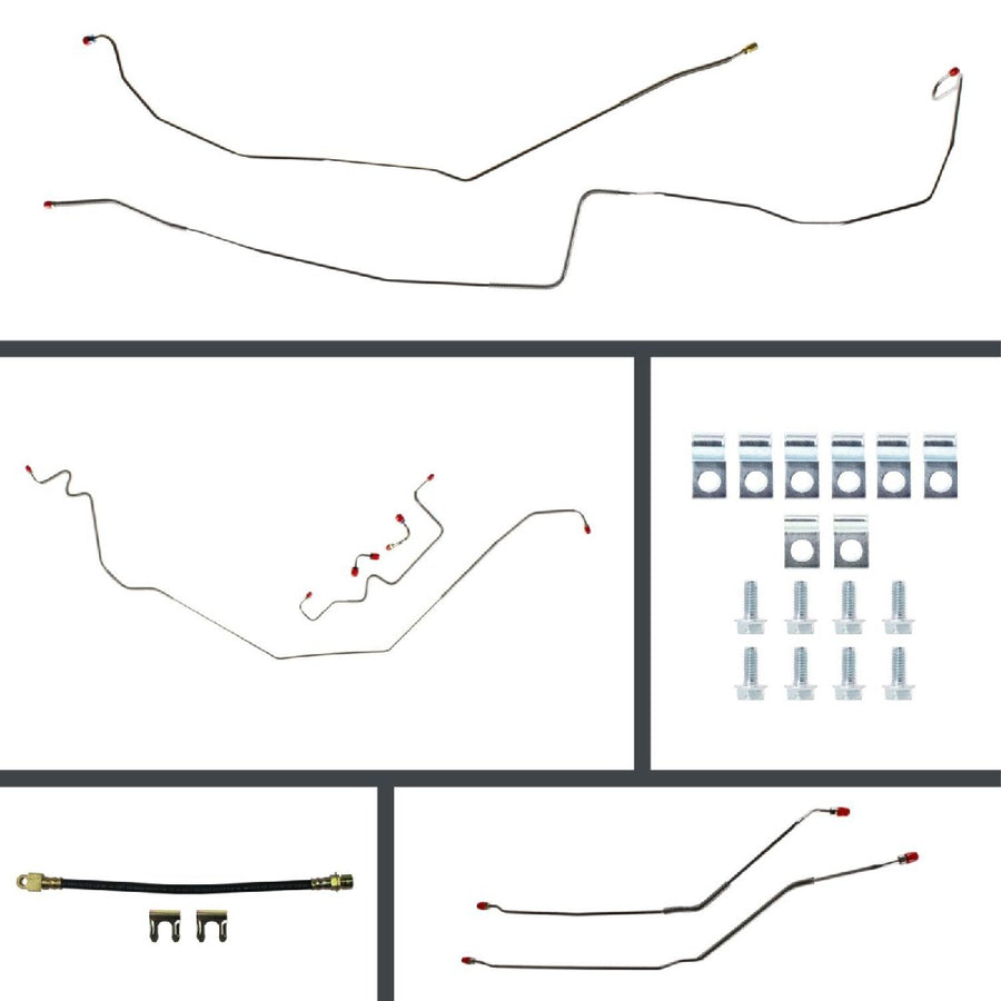 The Right Stuff 1967 Pontiac Firebird Disc Conversion Brake Line Set 24 Pcs. - (POP67H4)
