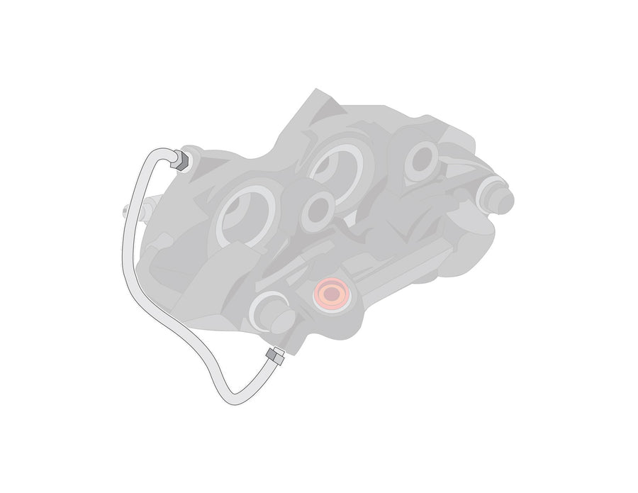 The Right Stuff 1965-67 Ford Thunderbird, Pre-Bent Stainless Steel Front Disc Caliper Line - (SFC6401S)