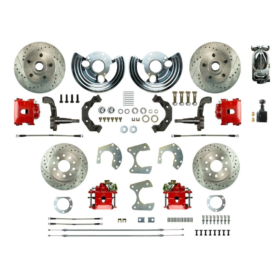 The Right Stuff 1962-72 Mopar B/E-Body, 4-Wheel Manual Disc Brake Conversion Kit - MDC42SDZX - (MDC42SDZX)