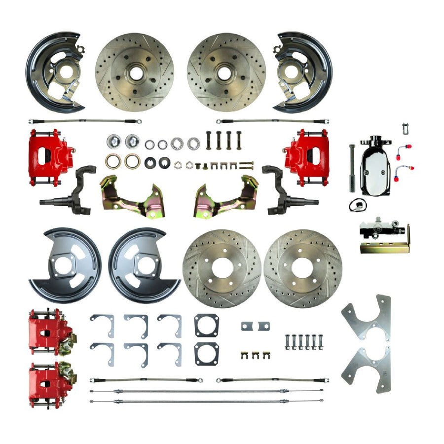 The Right Stuff 1962-67 Chevrolet Chevy II, Show N Go, 4-Wheel Manual Disc Brake Conversion - (AFXSD43CZX)