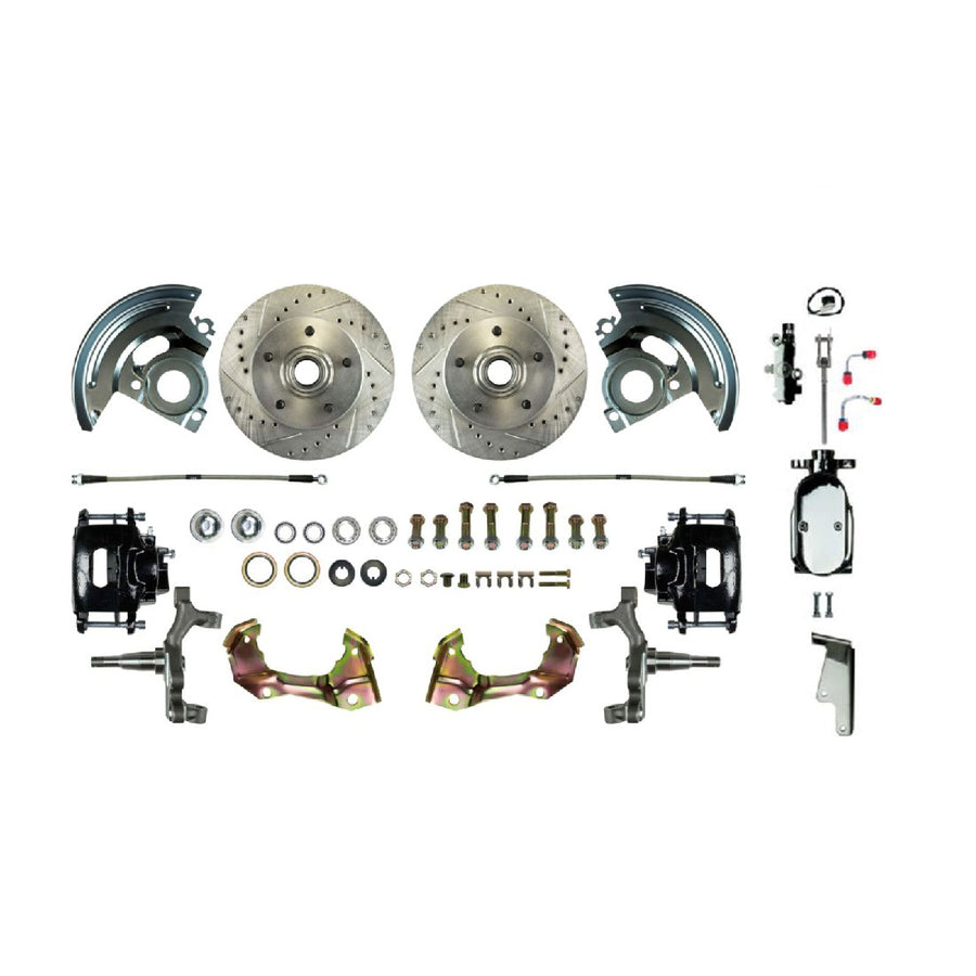 The Right Stuff 64-72 Chevelle/A-Body, Show N Go, 2" Drop, Front Manual Disc Brake Conversion - (AFXSD01DSX)