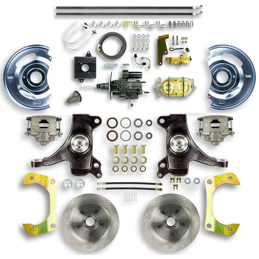 The Right Stuff 1960-62 Chevrolet/GMC Truck/Suburban 2" Drop, Hydraulic Brake Assist Front Disc Brake Conv - (THB6015D)