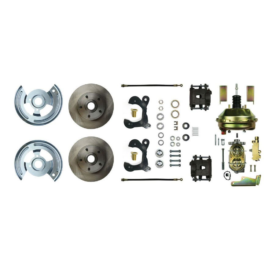 The Right Stuff 1955-57 Chevrolet Bel Air, 9" Booster, Power Front Disc Brake Conversion - (FSC55DCC)