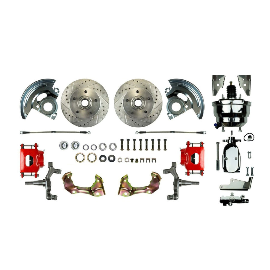 The Right Stuff 64-72 Chevelle/GM A-Body, Power 8" Booster, 2" Drop Front Disc Brake Conversion - (AFXDC01DZX)