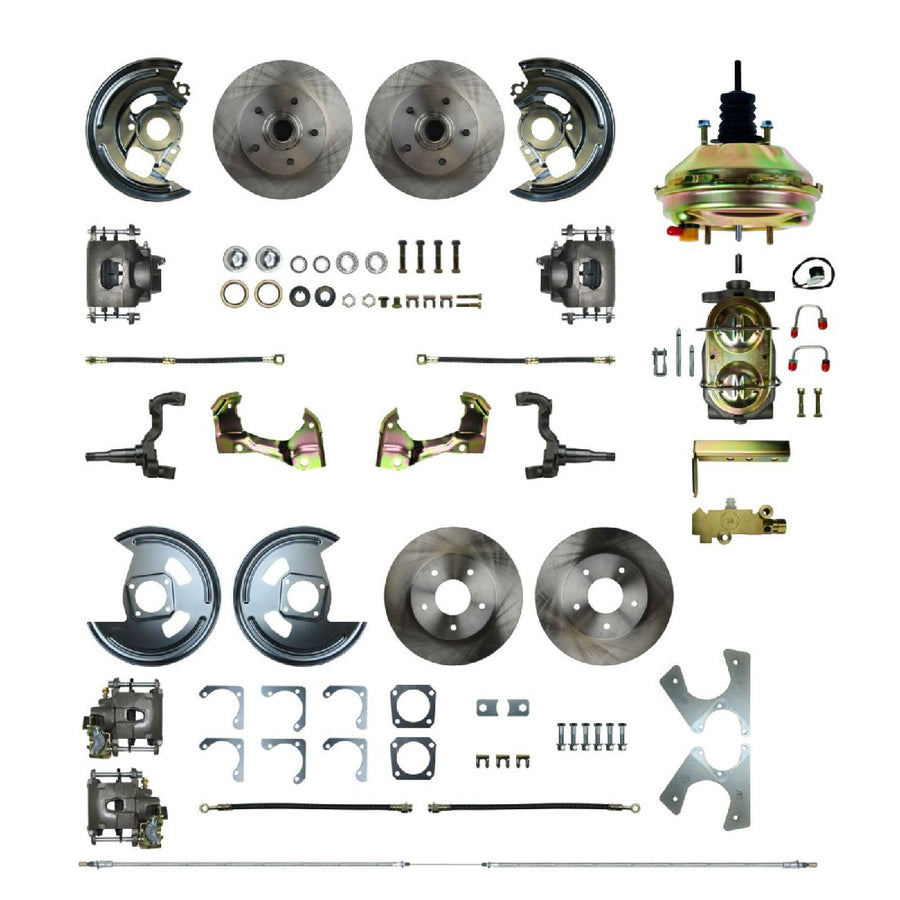 The Right Stuff 1962-67 Chevy II, 9" Booster, , Power 4-Wheel Disc Brake Conversion - AFXDC43C - (AFXDC43C)