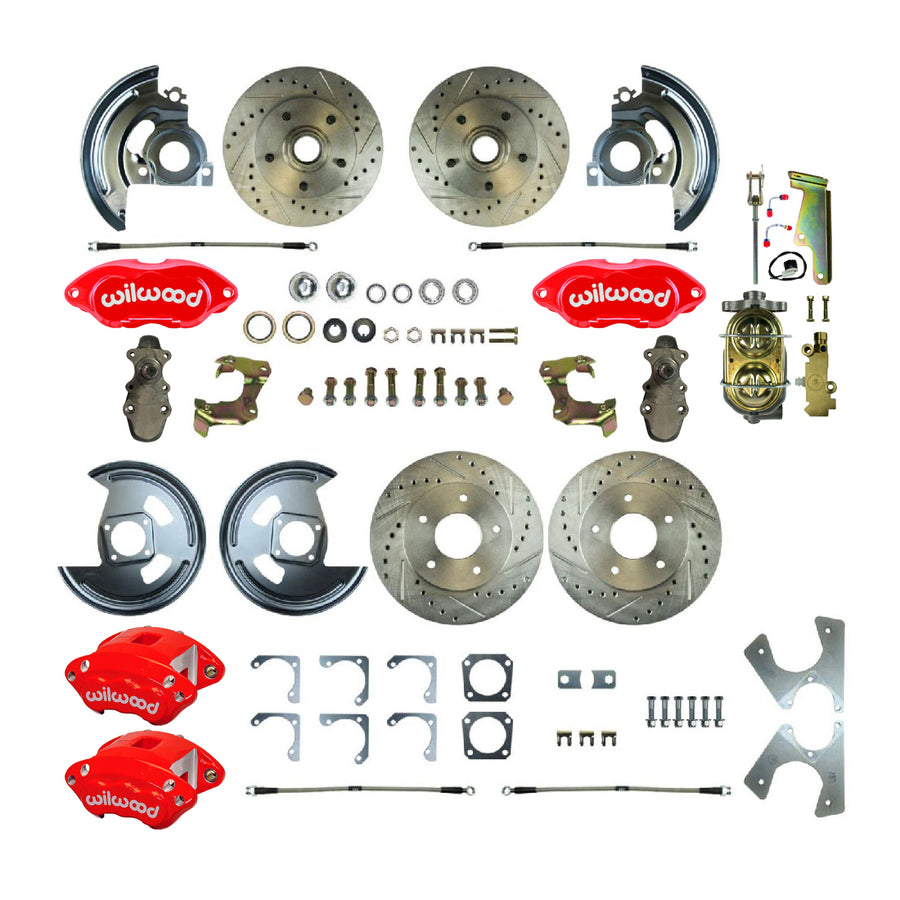The Right Stuff 64-72 GM A-Body, Performance Series, 2" Drop, 4-Wheel Disc Brake Conversion Kit - (AFXSD21DZ)
