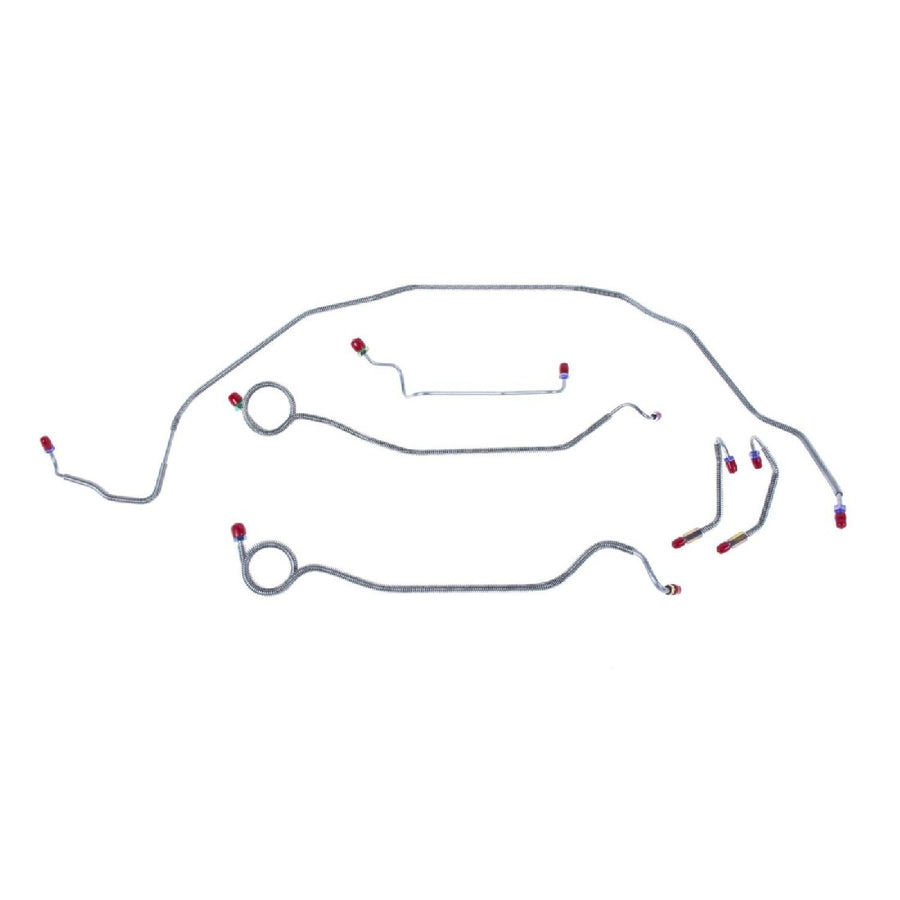 The Right Stuff 1969-72 Chevrolet Chevelle W/Manual Drums Pre-Bent OE Steel Front Brake Line Kit - (CKT6901)
