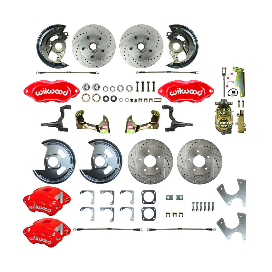 The Right Stuff 1968-1974 GM F/X-Body, Performance Series, 4-Wheel Disc Brake Conversion Kit - (AFXSD25CZ)