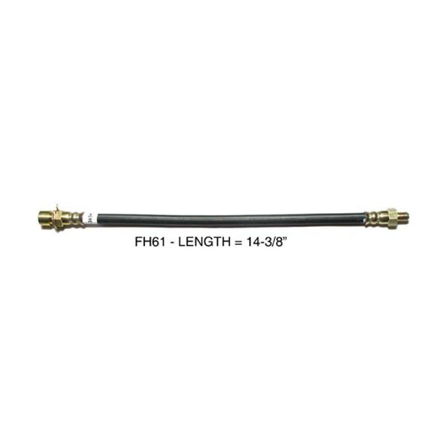 The Right Stuff 1967-70 Ford Mustang/Fairlane Front Drum Brake Flex Hoses - (FH61)