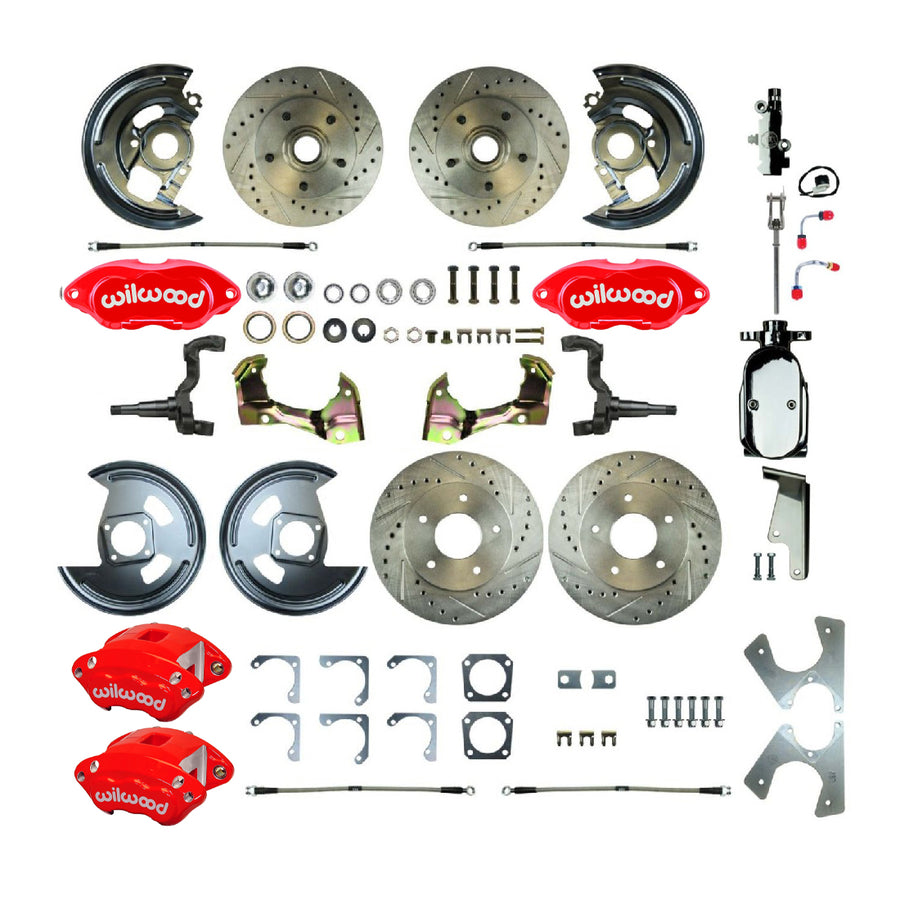 The Right Stuff 1964-1972 GM A-Body, Performance Series, 4-Wheel Disc Brake Conversion Kit - (AFXSD21CZX)