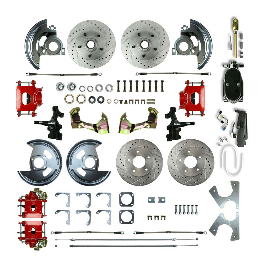 The Right Stuff 1964-72 GM A-Body, 2" Drop, Show N Go, 4-Wheel Manual Disc Brake Conversion - (AFXSD41DZY)