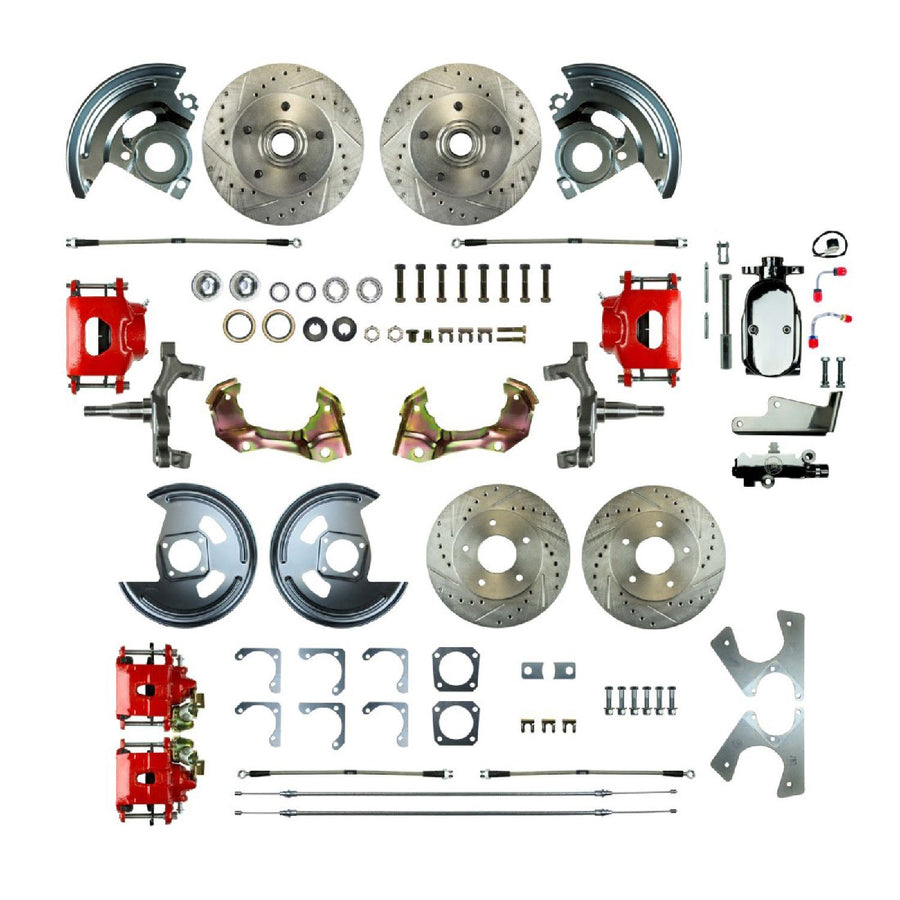 The Right Stuff 1967 Camaro/Firebird, 2" Drop, Show N Go, 4-Wheel Manual Disc Brake Conversion - (AFXSD42DZX)