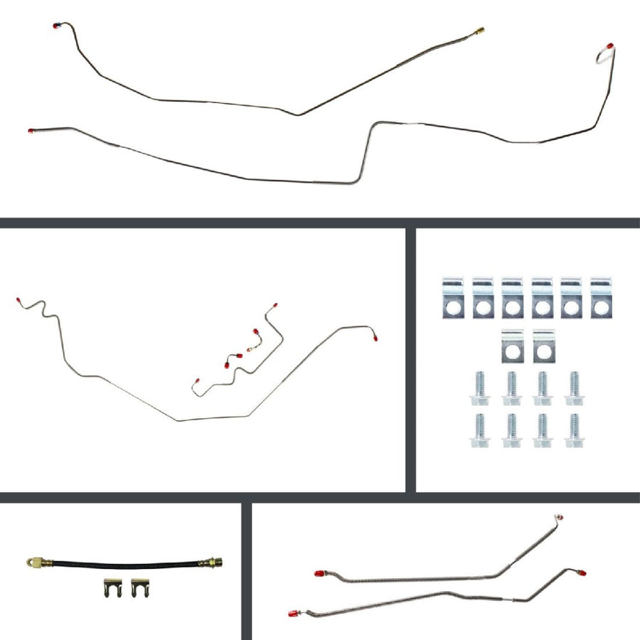The Right Stuff 1968 Pontiac Firebird Disc Conversion Brake Line Set 24 Pcs. - (POP68H4)