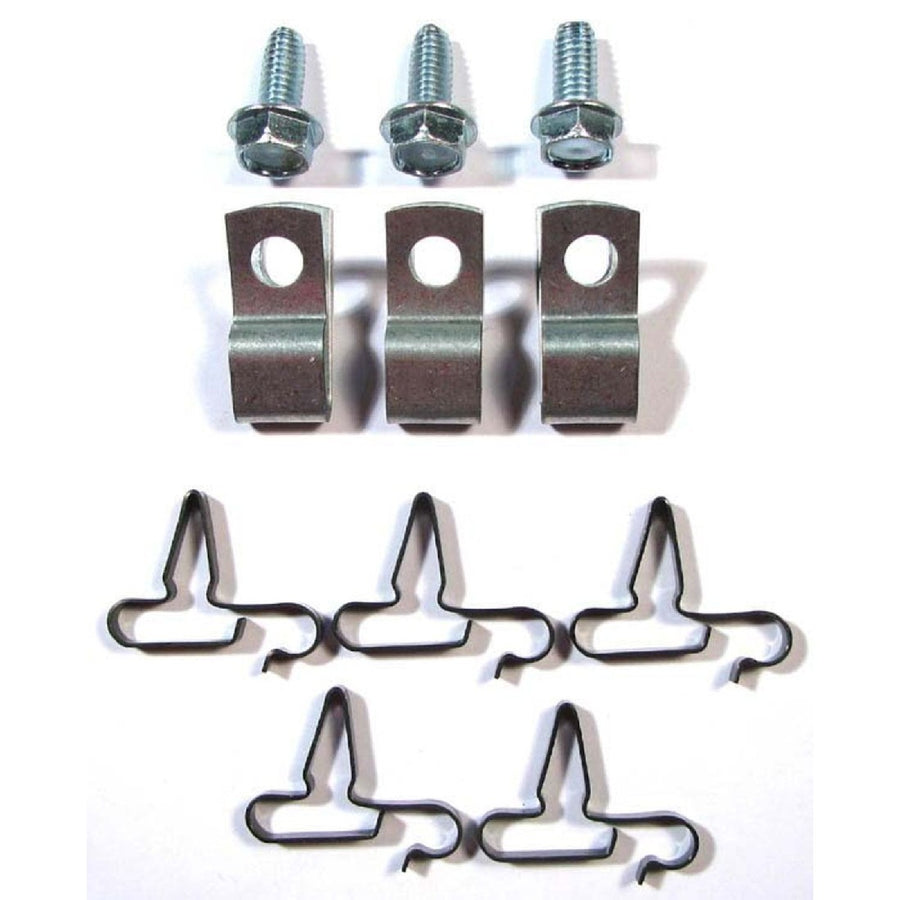 The Right Stuff 1971-74 Mopar B-Body, 5/16 x 5/16, 11-Piece Fuel Line Clip Set - (BCS016)