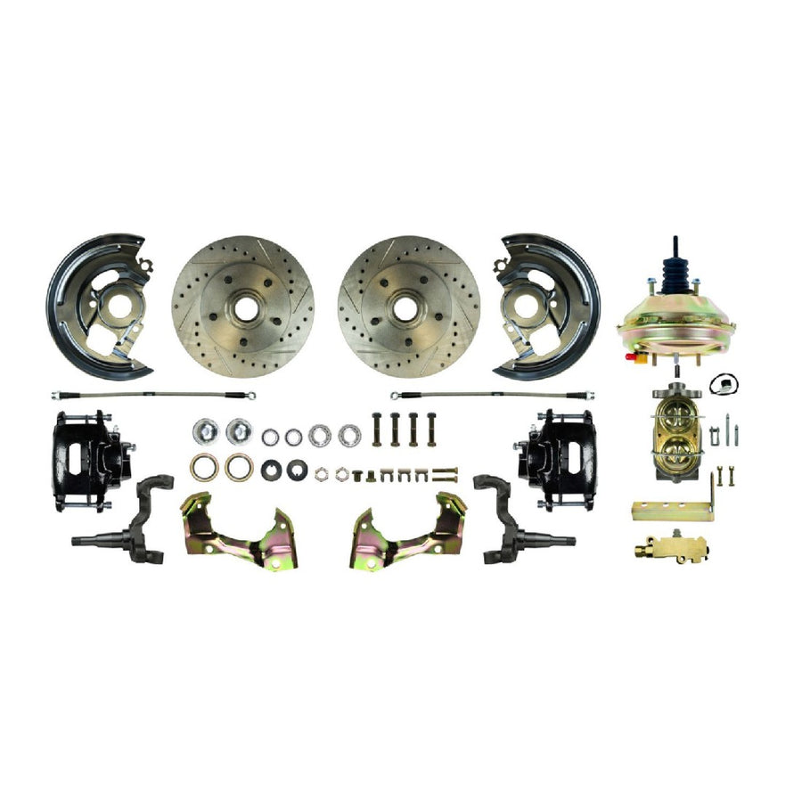 The Right Stuff 62-67 Chevy II/X-Body, Power 9" Booster, Front Disc Brake Conversion Kit - (AFXDC03CS)