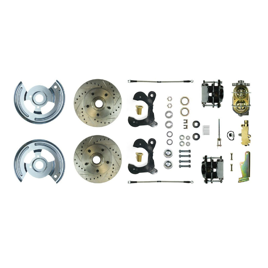 The Right Stuff 1958 Chevrolet Impala/Bel Air, Manual Front Disc Brake Conversion Kit - (FSC58SDCS)