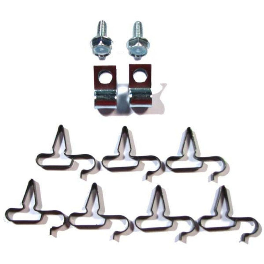 The Right Stuff 1968-70 Mopar B-Body, 3/8, 11-Piece Fuel Line Clip Set - (BCS011)