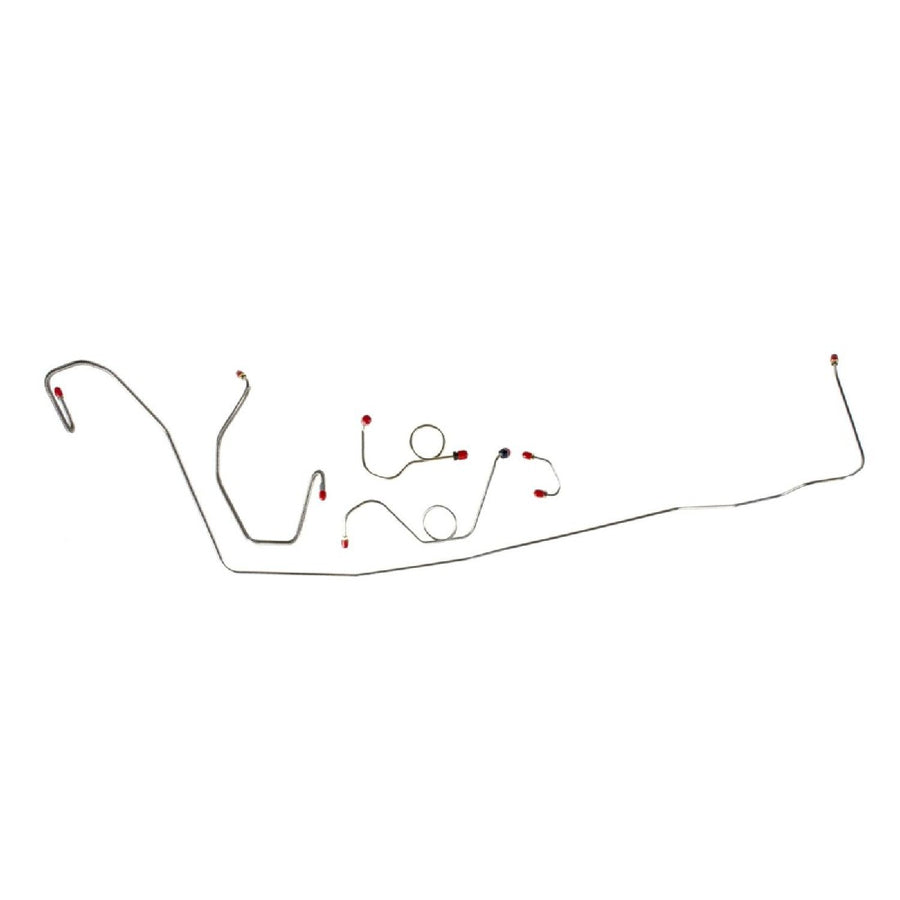 The Right Stuff 1970-71 Mopar E-Body W/Power Disc, Pre-Bent OE Steel Front Brake Line Kit - (EKT7004)