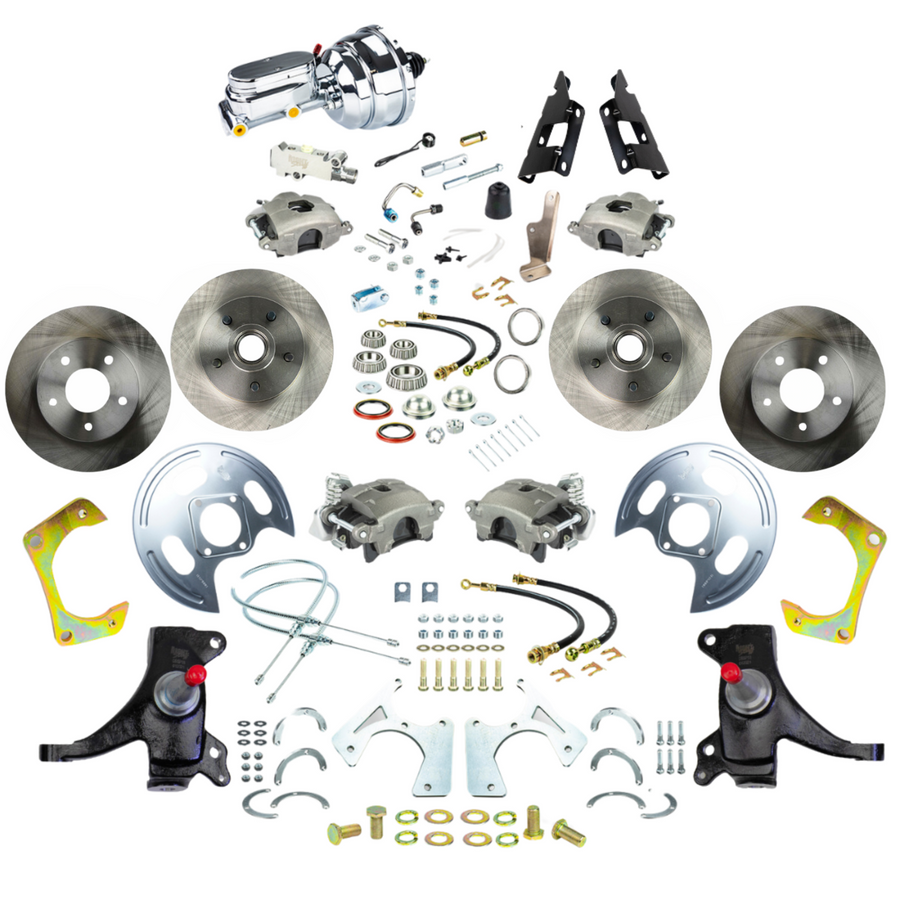 The Right Stuff 73-87 GM C10/C15 Truck/Suburban 2" Drop Power 4-Wheel Disc Brake Chrome Upper - (TDC7355DX)