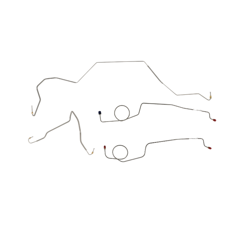 The Right Stuff 1972 Ford F-100 2WD Front Brake Line Kit-4pc, Stainless - (TKT4642S)