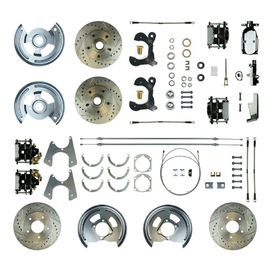 The Right Stuff 1958-64 Chevrolet Impala/Bel Air, 4-Wheel Manual Disc Brake Conversion Kit - (FSC584SDCSX)