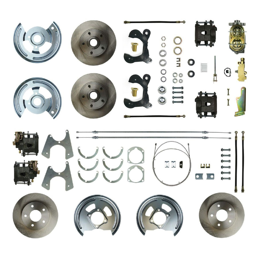 The Right Stuff 1959-64 Chevrolet Impala, Manual 4-Wheel Disc Brake Conversion Kit - FSC594SDC - (FSC594SDC)