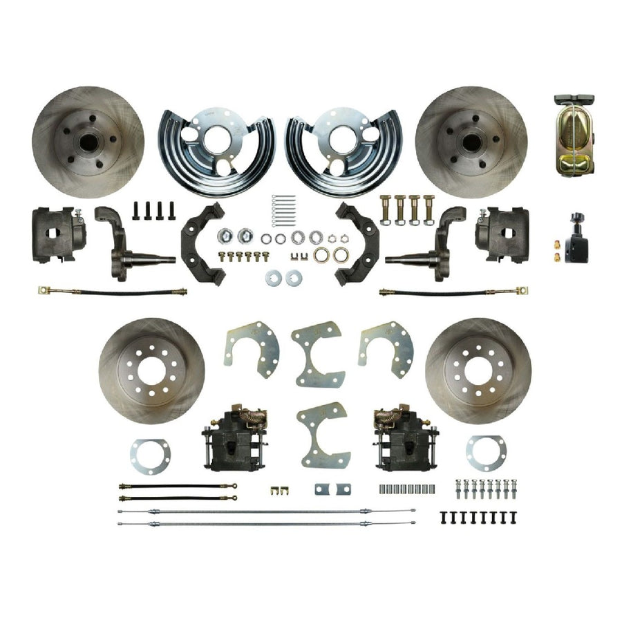The Right Stuff 1962-72 Mopar B/E-Body, 4-Wheel Manual Disc Brake Conversion Kit - MDC42SD - (MDC42SD)