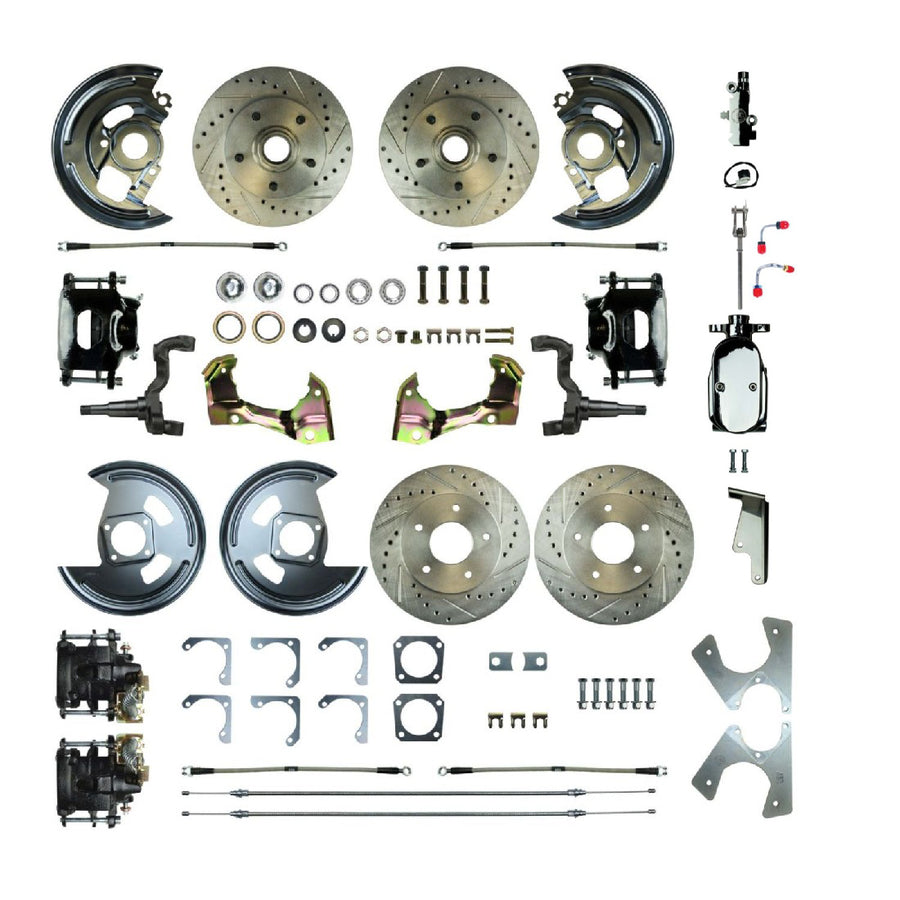 The Right Stuff 1964-72 Chevelle/GM A-Body, Show N Go, 4-Wheel Manual Disc Brake Conversion - (AFXSD41CSX)