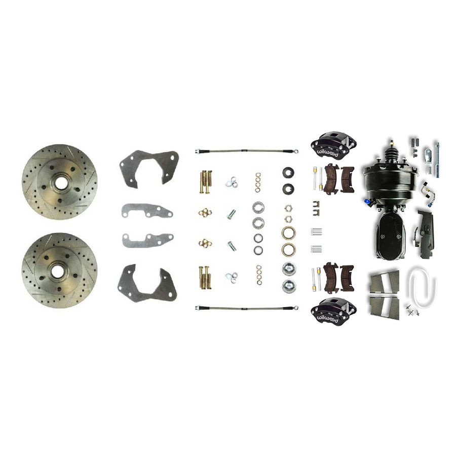 The Right Stuff 1965-68 Chevrolet Impala/Bel Air, Performance Front Disc Brake Conversion Kit - (FSC66DCCSY)