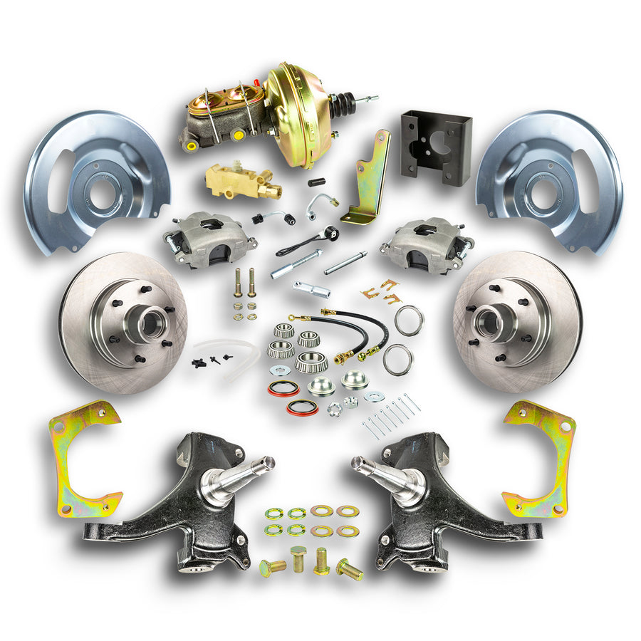 The Right Stuff 63-66 Chevrolet/GMC Truck/Suburban, 2" Drop, Power Front Disc Brake Conversion 6x5.5 Bolt Pattern - (TDC6326D)
