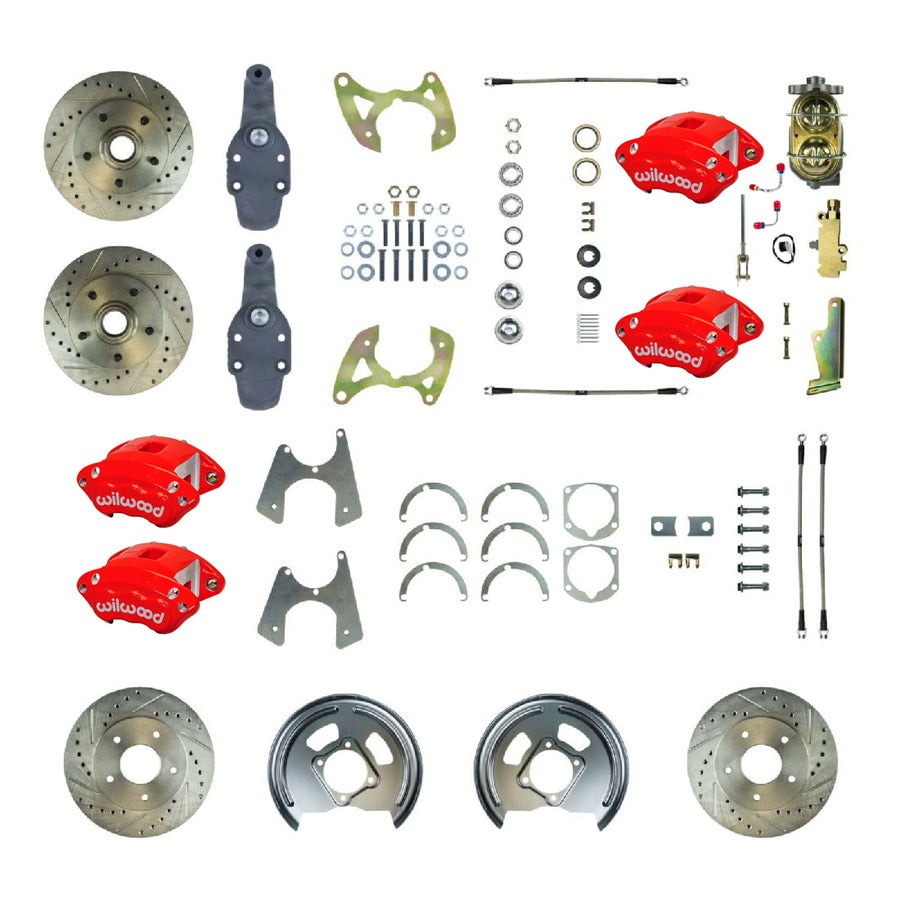 The Right Stuff 1965-70 Impala, 2" Drop, Performance 4-Wheel Manual Disc Brake Conversion Kit - (FSC664SDDZ)