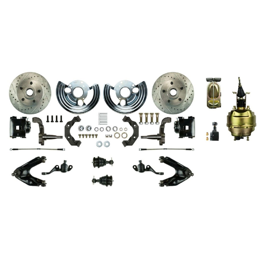 The Right Stuff 1965-76 Mopar A-Body, 8" Booster, Front Power Disc Brake Conversion Kit - (MDC66DCS)