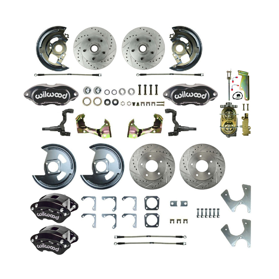 The Right Stuff 1968-1974 GM F/X-Body, Performance Series, 4-Wheel Disc Brake Conversion Kit - (AFXSD25CS)