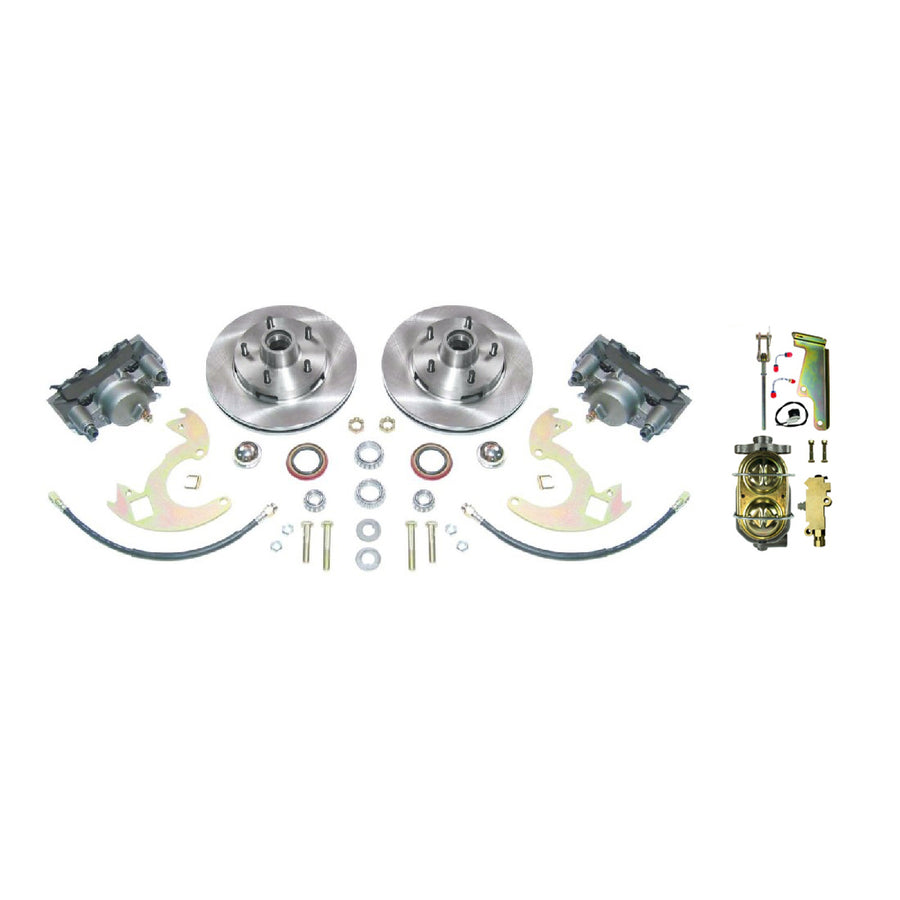 The Right Stuff 1962-67 Chevy II Front Manual Disc Brake Conversion for Factory 14" Wheel Setup - (AFXSD14N)