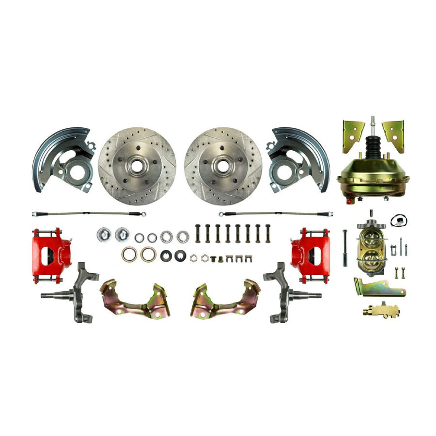 The Right Stuff 64-72 Chevelle/GM A-Body, Power 9" Booster, 2" Drop Front Disc Brake Conversion - (AFXDC01DZ)