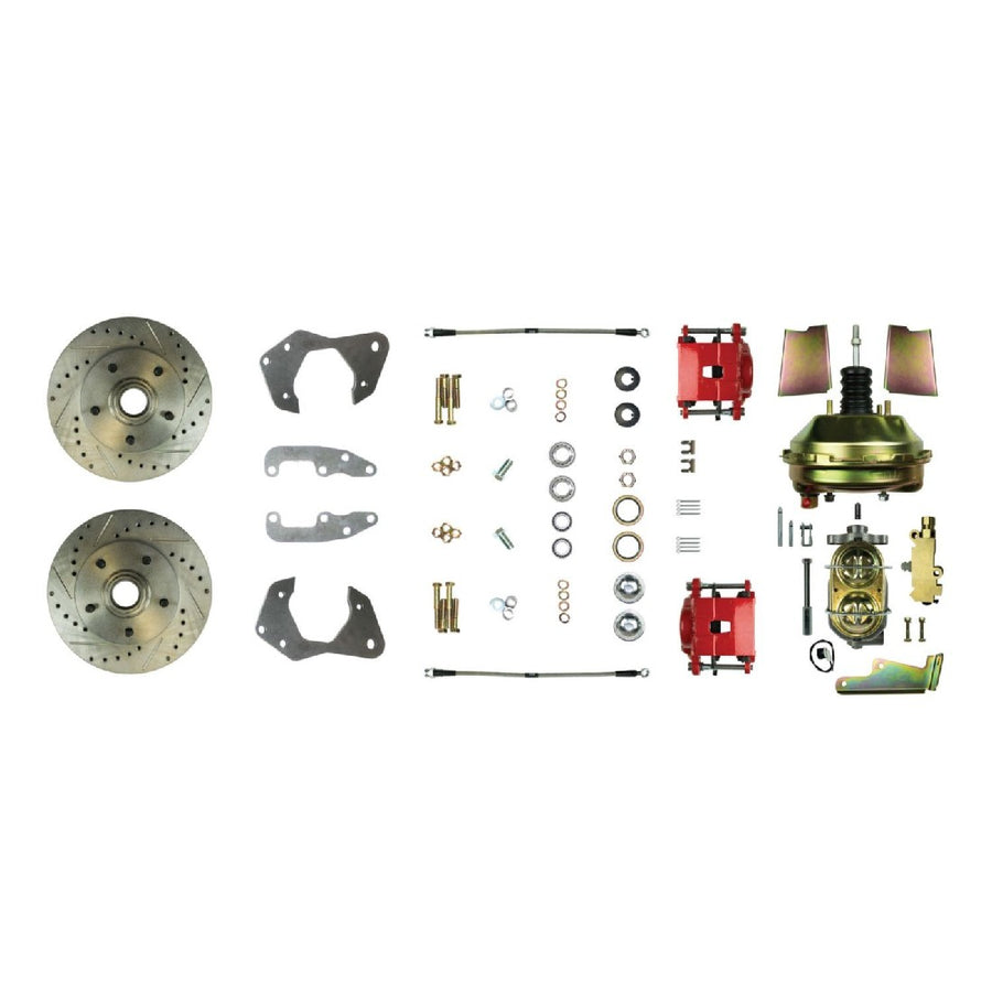 The Right Stuff 1965-68 Chevrolet Impala, 9" Booster, Power Front Disc Brake Conversion Kit - (FSC65DCCZ)
