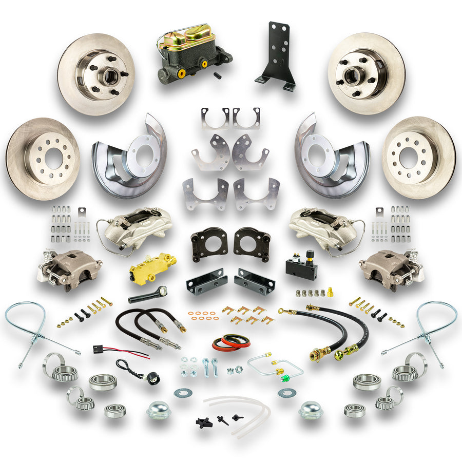 The Right Stuff 1967-69 Ford Manual 4 Wheel Disc Conversion Kit, with Large Ford 9" Rear End - (ZSD6748)