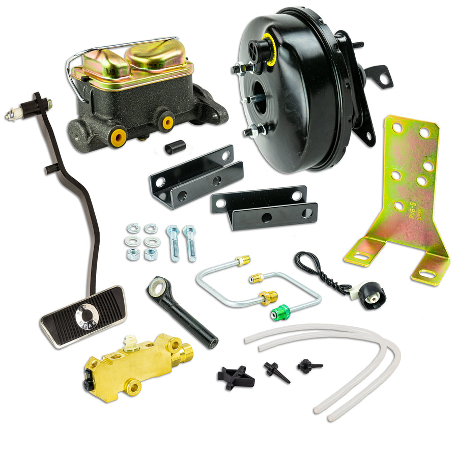 The Right Stuff 1967-70 Mustang Booster & Master Combo w/ 1" Bore w/ Valve, Requires Auto Transmission Disc/Disc - (Z67700572)