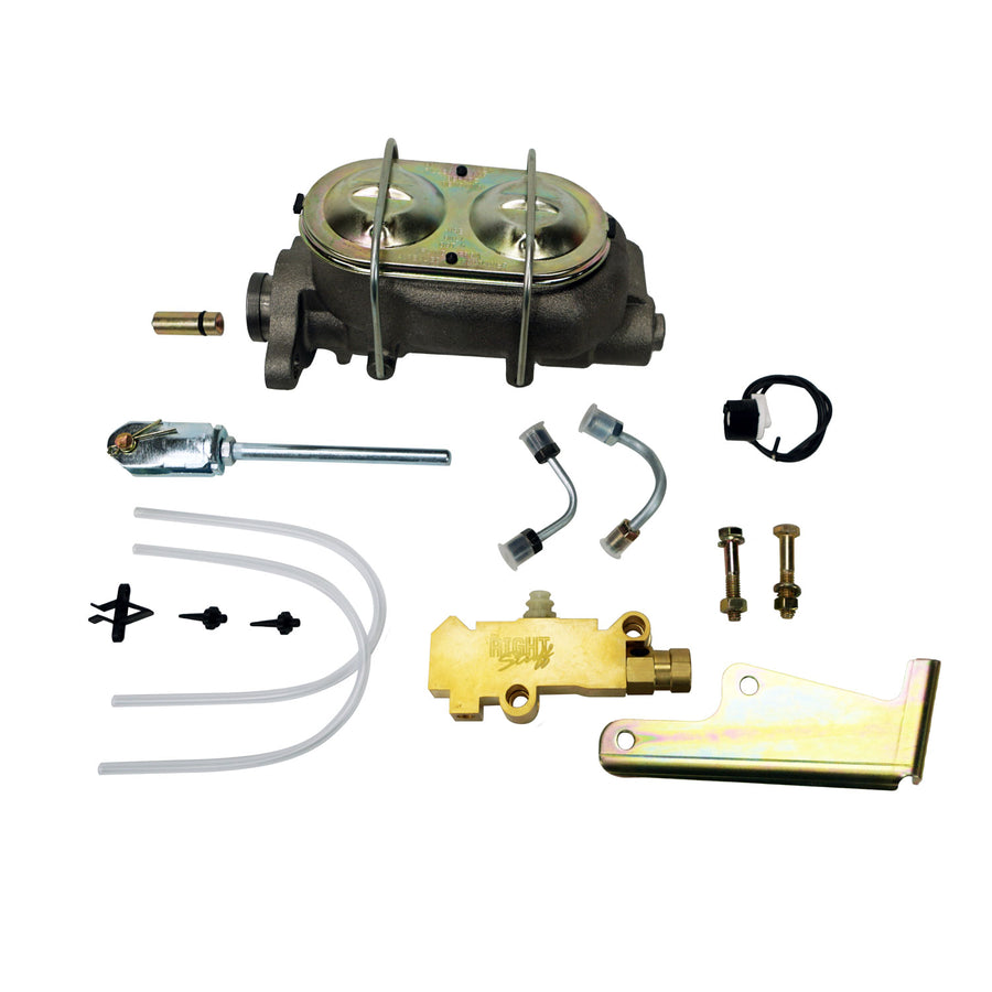 The Right Stuff 1" Bore Master Cylinder 4 port GM Truck style Valve Combo, Disc/Drum - (G0541)