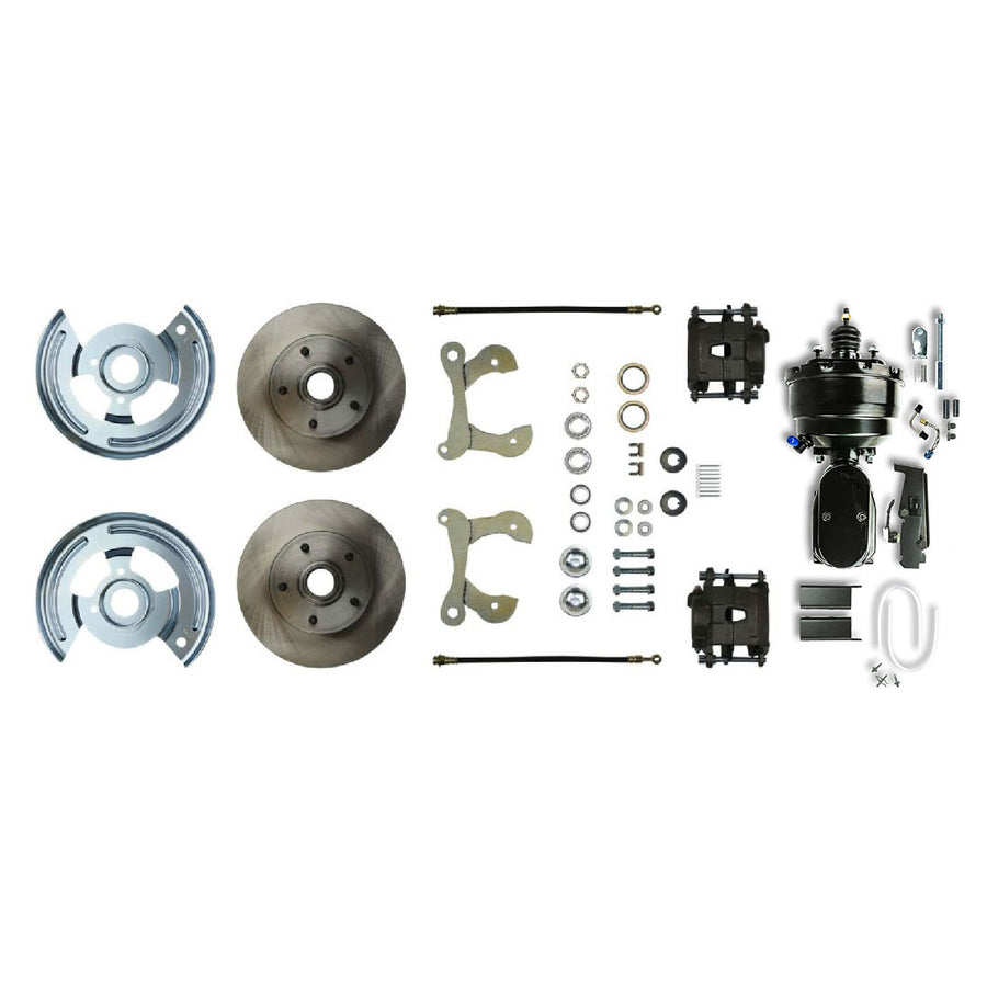 The Right Stuff 1955-57 Chevrolet Bel Air/Nomad, 8" Booster, Power Front Disc Brake Conversion - (FSC55DCCY)
