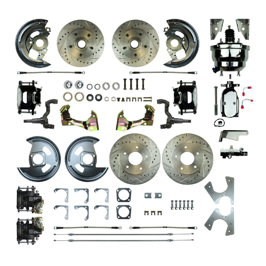 The Right Stuff 1967-1972 Chevelle/GM A-Body, Power 8" Booster, 4-Wheel Disc Brake Conversion - (AFXDC46CSX)