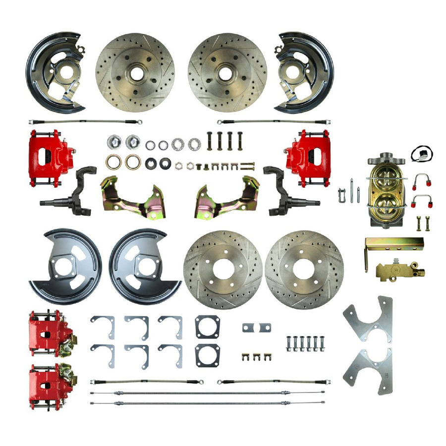 The Right Stuff 1962-67 Chevrolet Chevy II, Show N Go, 4-Wheel Manual Disc Brake Conversion - (AFXSD43CZ)